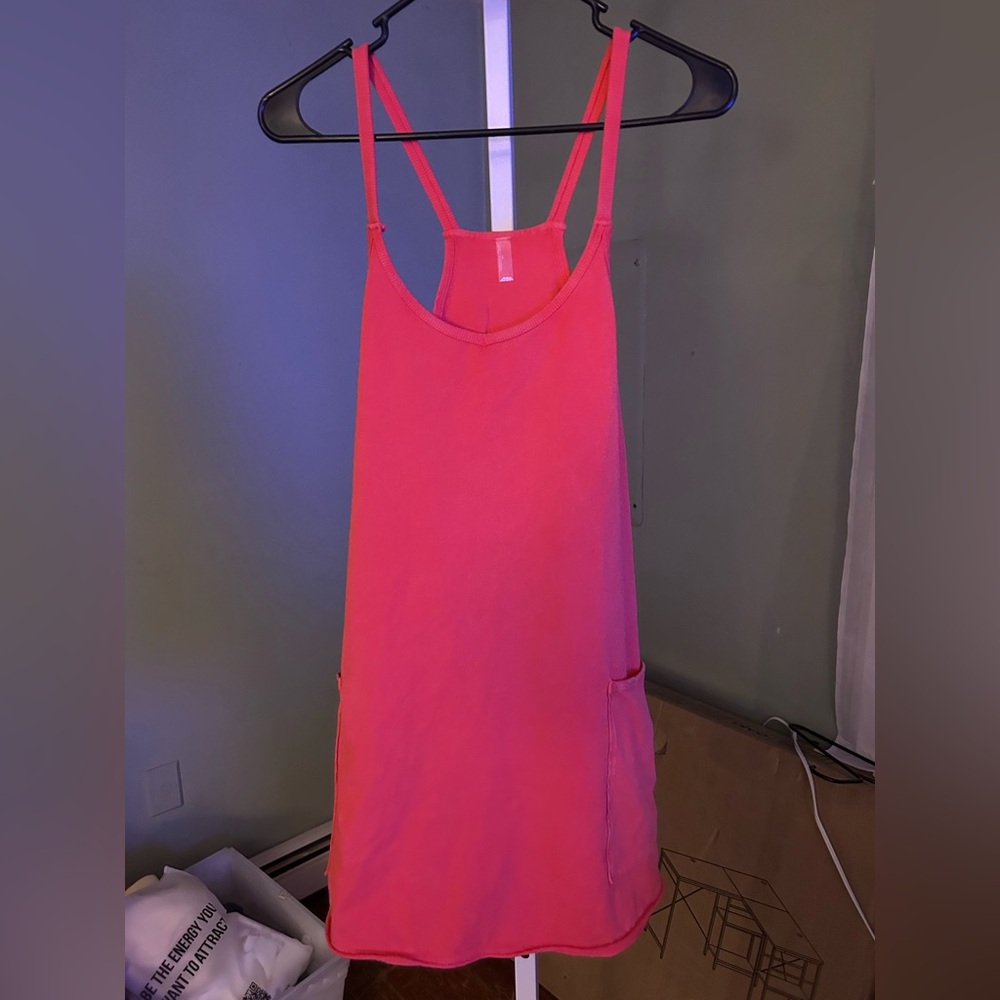 FP Movement by Free People Neon Pink Racerback Cami Dress